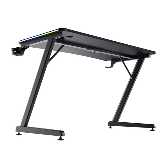 Игровой стол TRUST, GXT 709, LUMINUS, RGB,120x60 см, изображение 6