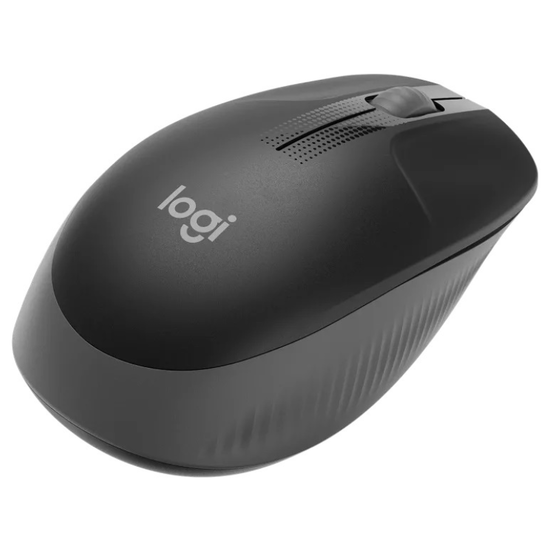 Беспроводная мышь LOGITECH, M190, Grey, Full-size, изображение 2