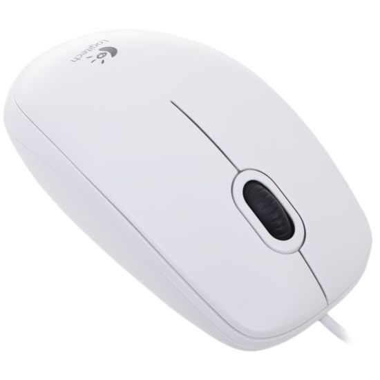 Mouse pentru calculator Logitech B100 Optical, USB, alb, 3 image