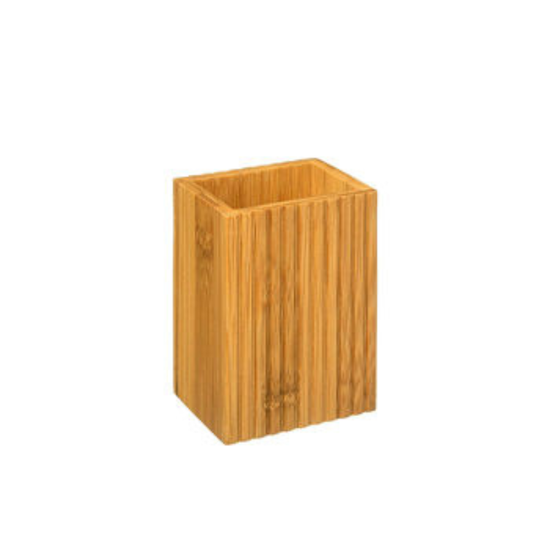 Стакан для зубных щеток Five, бамбук, 8.4x6.6x12.6 cм, изображение 2