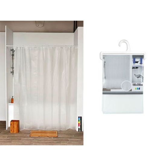 Perdea pentru dus Tendance, transparenta, PE 50%, EVA 50%, 180x200cm