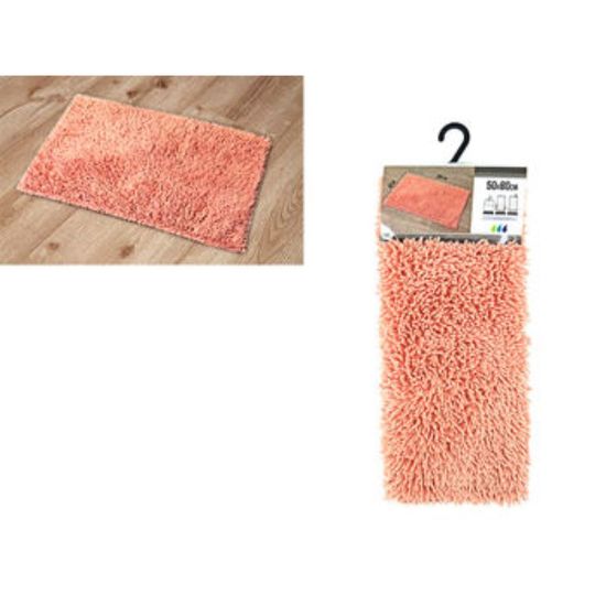 Коврик для ванной комнаты Tendance, розовый, микрофибра, 50x80cм