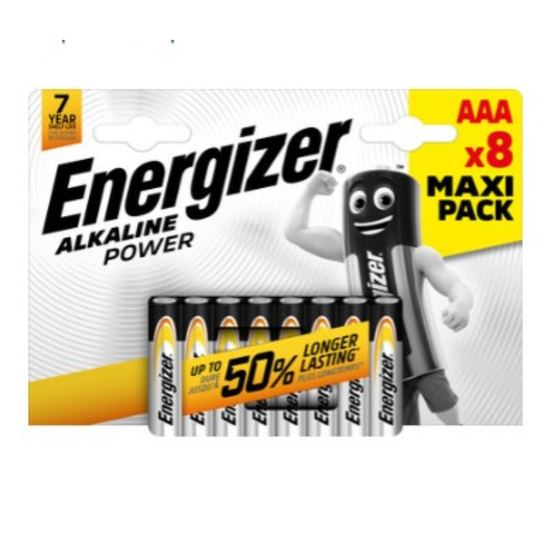 Baterii ENERGIZER Alcaline Power AAA, 8 buc