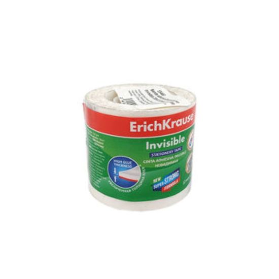 Set banda adeziva ERICHKRAUSE Invisible, mat, 20 m x 12 mm, 4 buc