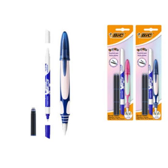 Set BIC Easy Clic Standard, Stilou+corector, + 6 rezerve cerneala