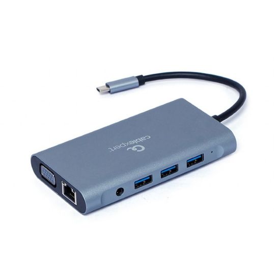 Мульти адаптер GEMBIRD A-CM-COMBO7-01, USB Type-C 7-in-1, изображение 2
