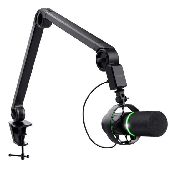 Microfon TRUST GXT 255+ ONYX professional studio-grade with arm, negru, 3 image