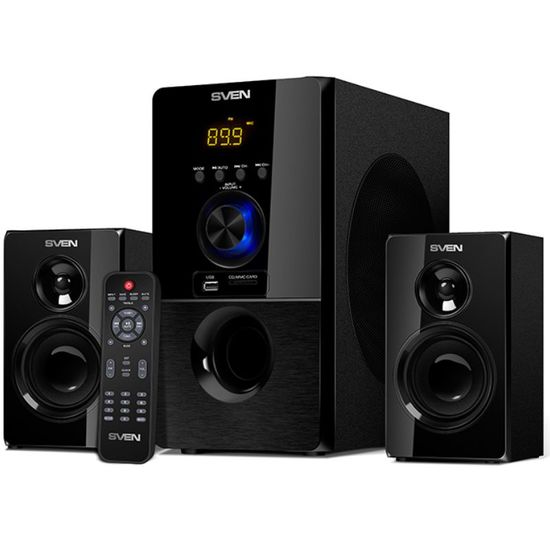 Колонки SVEN MS-2050, 2.1 / 30W + 2x12.5W RMS, черный, изображение 2