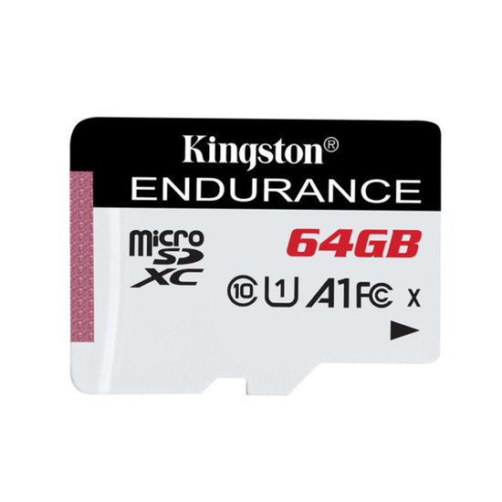 Cardul microSD KINGSTON Endurance, 64GB, Class 10, A1, UHS-I, FC