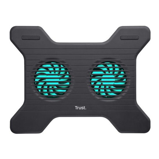 Suport cu sistem de racire pentru laptop TRUST Xstream Breeze, Notebook Cooling Pad up to 16", 2 silent cooling fans, Black, 2 image
