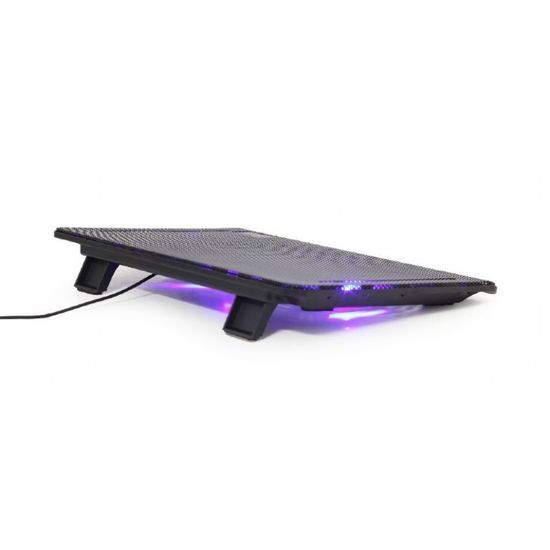 Охлаждающая подставка для ноутбука GEMBIRD NBS-2F15-05, Notebook cooling stand, Black, изображение 4