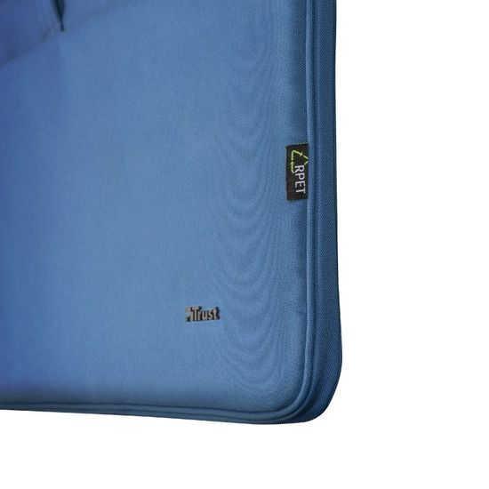 Сумка для ноутбуков TRUST NB bag 16" Bologna, Eco-friendly Slim laptop bag for 16" laptops, (410 x 290mm), Blue, изображение 3
