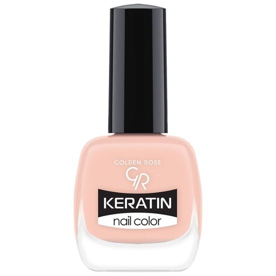 Лак для ногтей GOLDEN ROSE Keratin 128, 10.5 мл