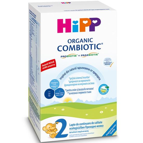 Formula de lapte HIPP 2 Сombiotic, dе lа 6 luni, 800 g