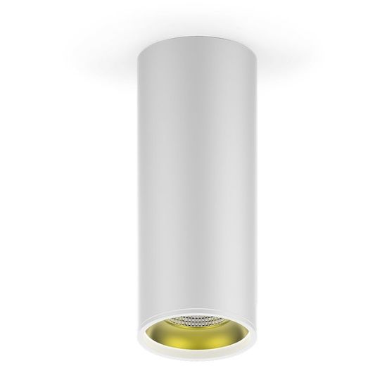 Spot LED GAUSS HD012 Aplicabil, 12W, 3000K, 900lm, IP20, 79x200mm, alb, aur, 1, 30, lumina calda, 2 image