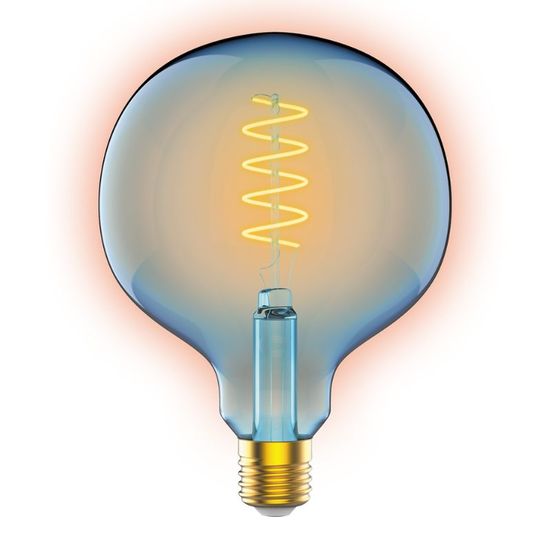 Лампочка GAUSS Filament G125 Sky Blue Flexible LED 5W, E27, 1800K, 190lm, IP20, изображение 3