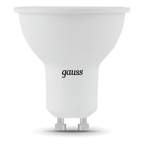 Лампочка GAUSS Black MR16 LED 5W, GU10, 3000К, 500lm, IP20, 1, 10, 100, изображение 2