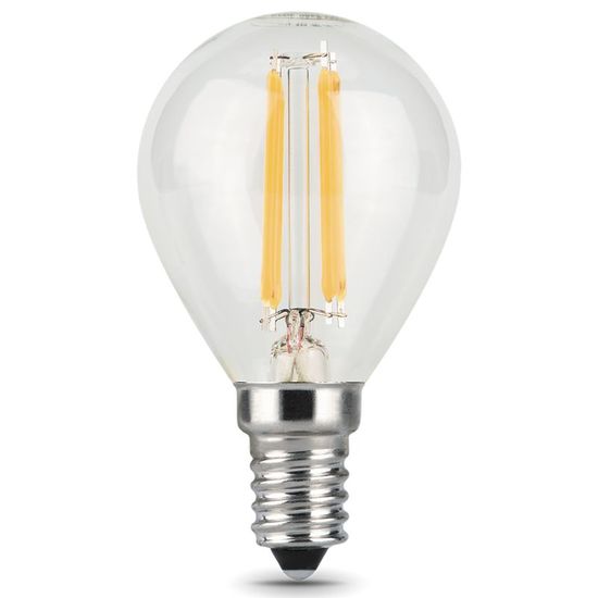 Лампочка GAUSS Filament G45 LED 7W, E14, 2700К, 550lm, IP20, изображение 2