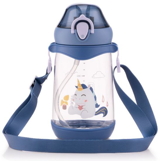 Sticla de apa ARDESTO Unicorn pentru copii, albastru, plastic, 500 ml, 3 image
