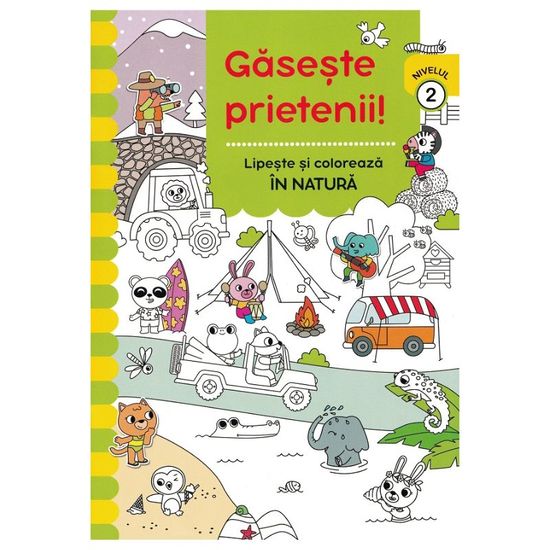 Gaseste Prieteni! Lipeste si coloreaza In Natura