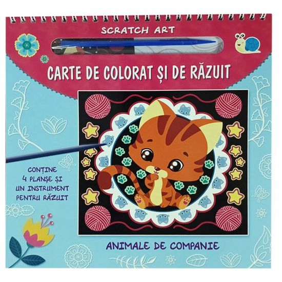 Carte de colorat si de razuit. Animale de companie