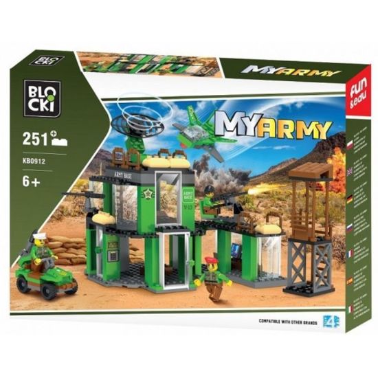 Set de constructie Baza militara Blocki My Army, 251 elemente, 2 image