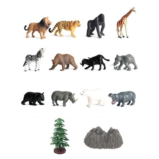 Набор из 14 фигурок Wild Animals, в тубусе, ZJA325807, изображение 3