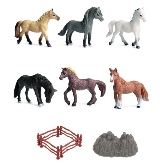 Set cu 11 figurine Wild Animals Cai, in tub, ZJA325810, 3 image