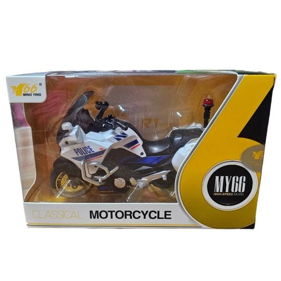 Jucarie Motocicleta classica Police/Future, metal, ZJA336719, 1:10, 4 image