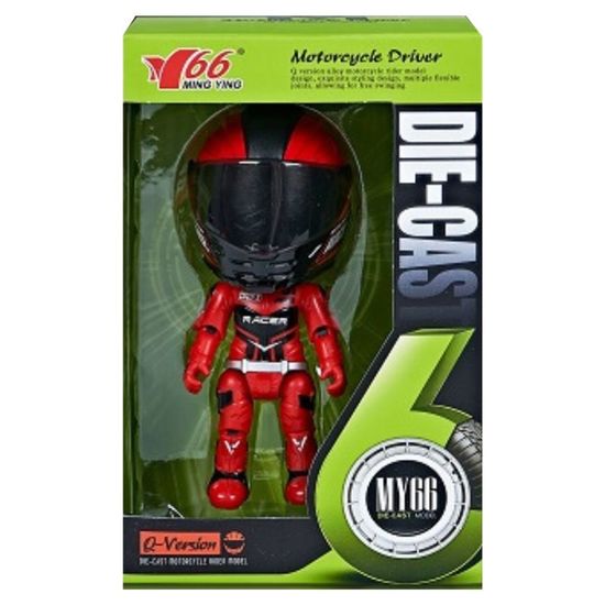 Figurina de metal a unui motociclist cu o cască, ZJA347539, 2 image