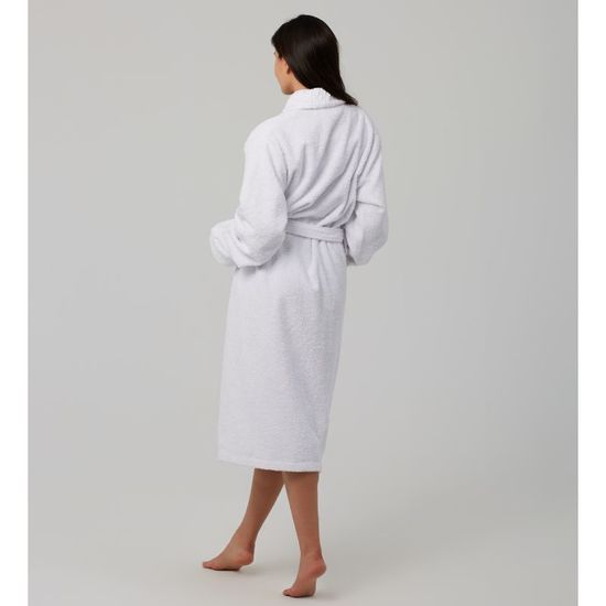 Halat de baie BUMBACEL Hotelier Moher+cutie, Alb, Marime:XL, 2 image