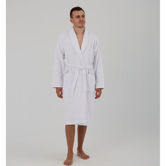 Halat de baie BUMBACEL Hotelier Moher+cutie, Alb, Marime:XL, 6 image