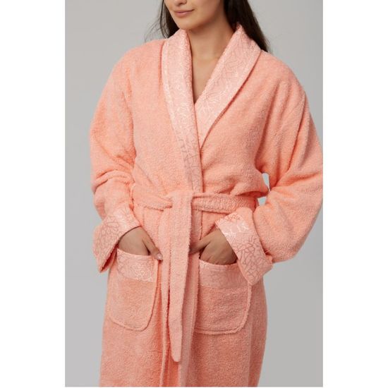 Банный халат BUMBACEL Hotelier Moher+cutie, Персиковый, Размер:XXXL, изображение 4