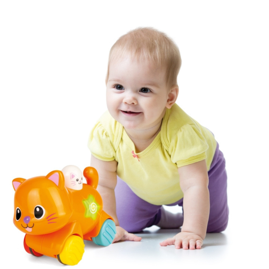 Игрушка котенок WINFUN интерактивная, со звуком и светом, изображение 4