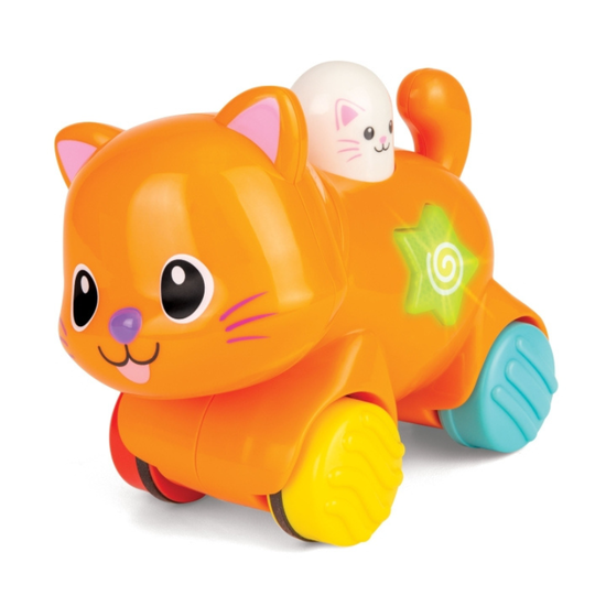 Игрушка котенок WINFUN интерактивная, со звуком и светом, изображение 2