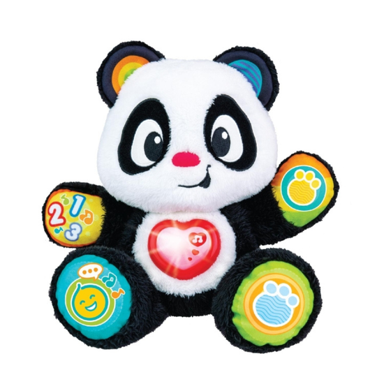 Мягкая игрушка панда WINFUN, интерактивная, со звуком и светом, английский, изображение 2