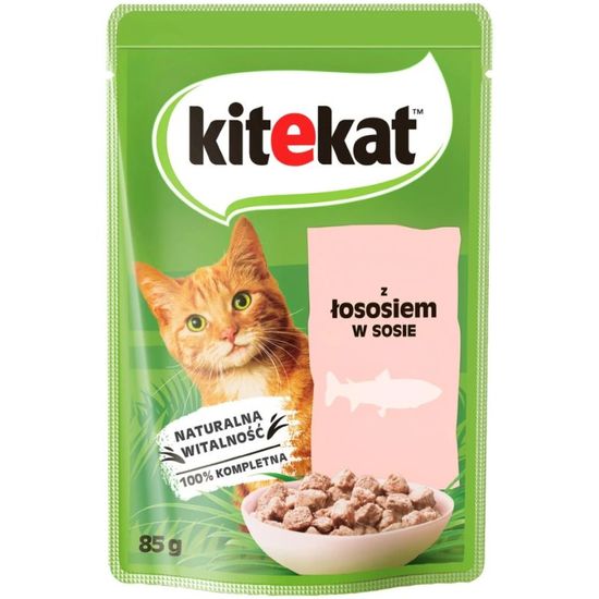 Корм KITEKAT Adult Лосось, 85 г