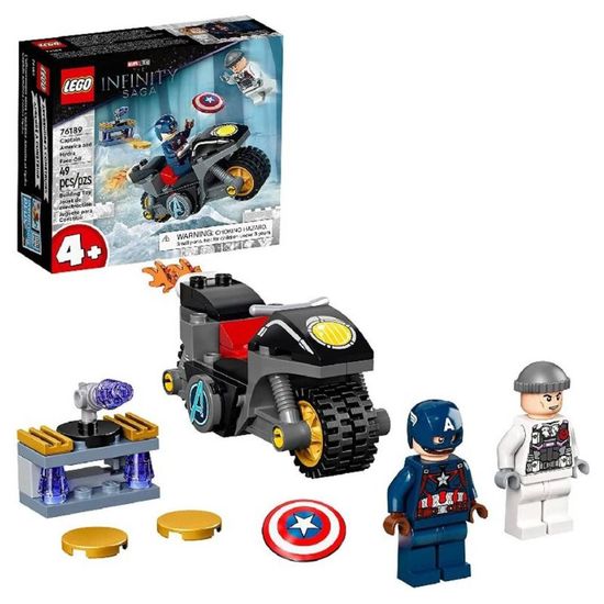 Motocicletele lui Capitan America si Black Widow LEGO Marvel