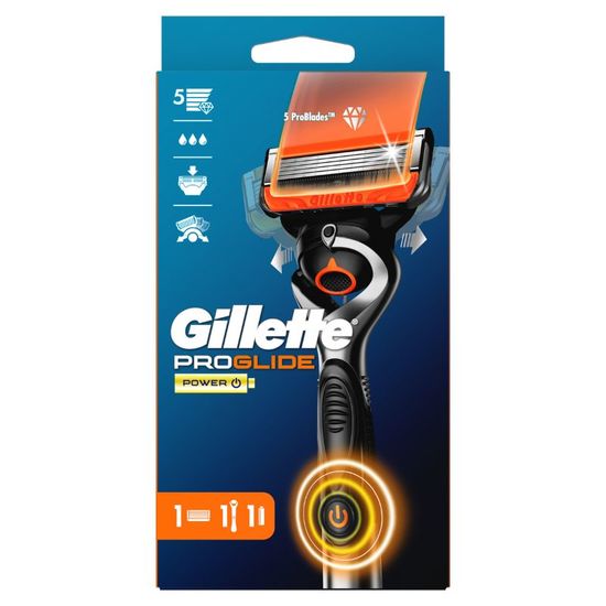 Станок GILLETTE FUSION ProGlide Power +1 кассета, 5 лезвий, 1 шт, изображение 2