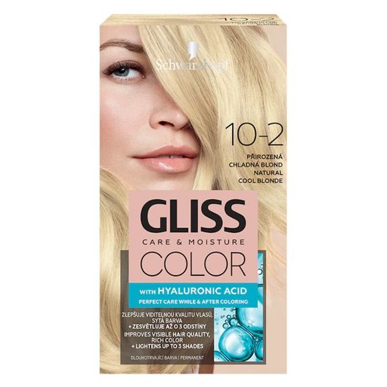 Vopsea de par GLISS COLOR 10-2, Blond Rece-Natural
