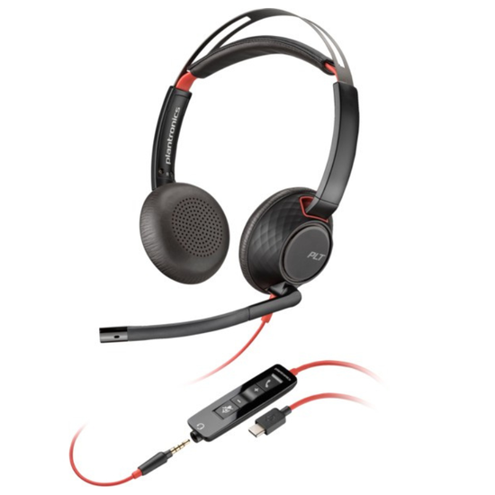 Casti POLY Blackwire 5220, Stereo USB-C On-ear Headset, 2 image