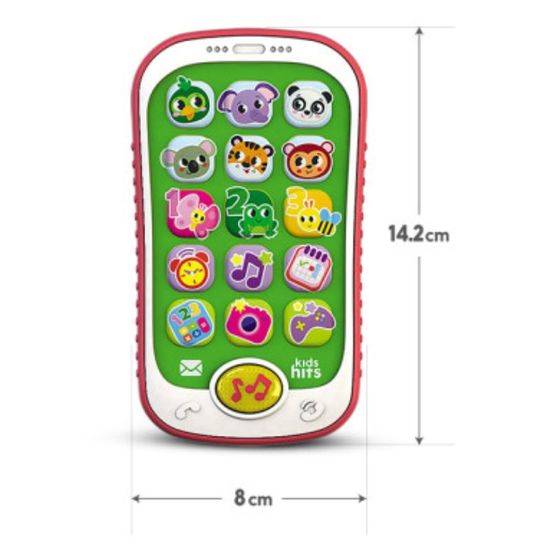 Смартфончик c огоньками KIDS HITS Приходите в зоопарк, KH03/004, изображение 4