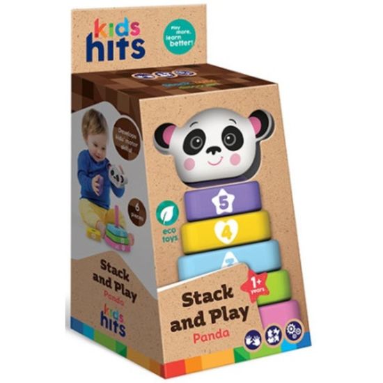 Деревянная пирамидка KIDS HITS Panda, KH20/012, изображение 2