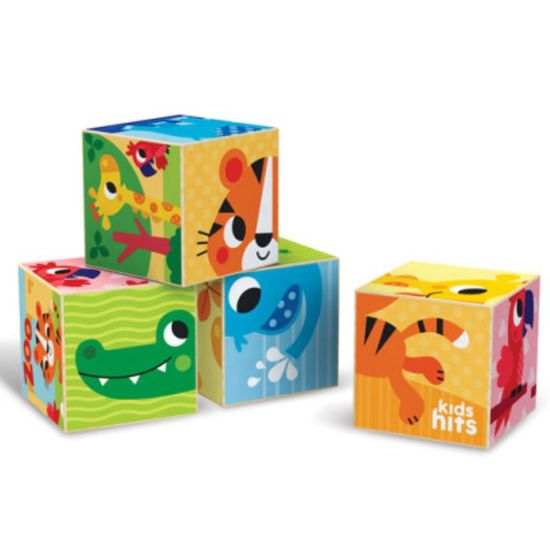 Деревянные кубики пазлы KIDS HITS Zoo, KH20/023, изображение 3