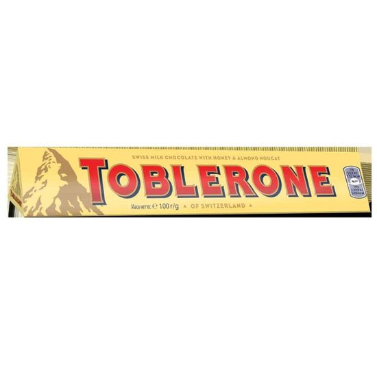 Ciocolata elvetiana TOBLERONE cu lapte, 100 g