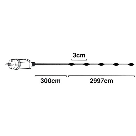 Огни новогодние "Нить soft" 1000 LED, тепло-белый, 8 режимов, 30 м, in/out, изображение 2