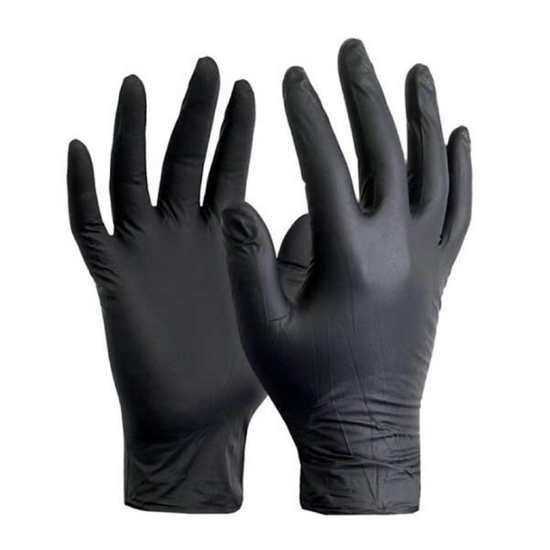 Manusi nitril NEW TRADE, negre, marime M, 100 buc