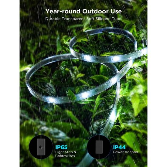 Наружная светодиодная лента GOVEE Outdoor Strip Lights RGBICWW Pro, 10м, изображение 5