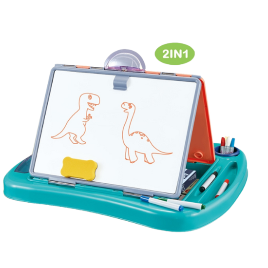 Set de desen 2 in 1, albastru, 2 image