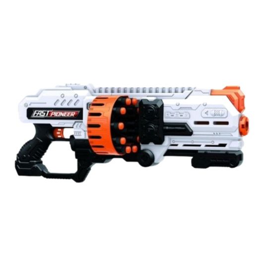 Игрушечный бластер электрический FAST PIONEER BIG517, 36 снарядов, 2 вращающихся цилиндра, изображение 3